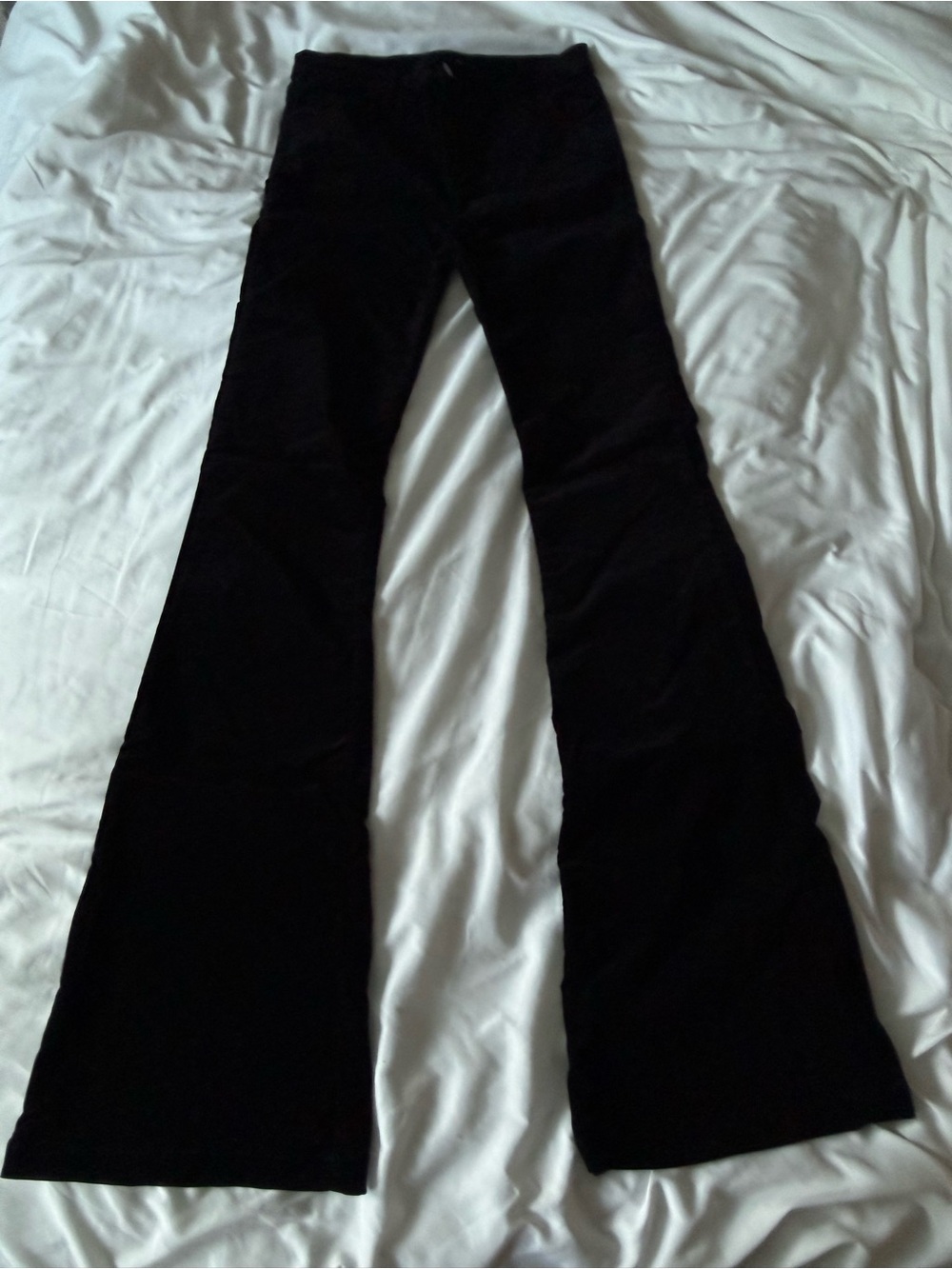 J Brand Black Flare Velvet Jeans